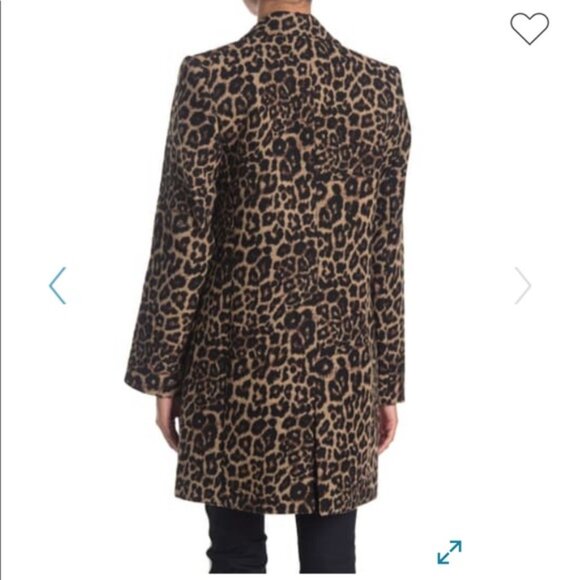 Veronica Beard Senna Leopard Dickey Trench Coat | Size 12 | Designer Outerwear - Picture 4 of 16